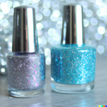 Glitter nail polish
