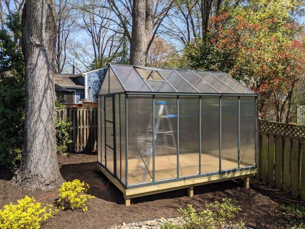 palram canopia greenhouse finished